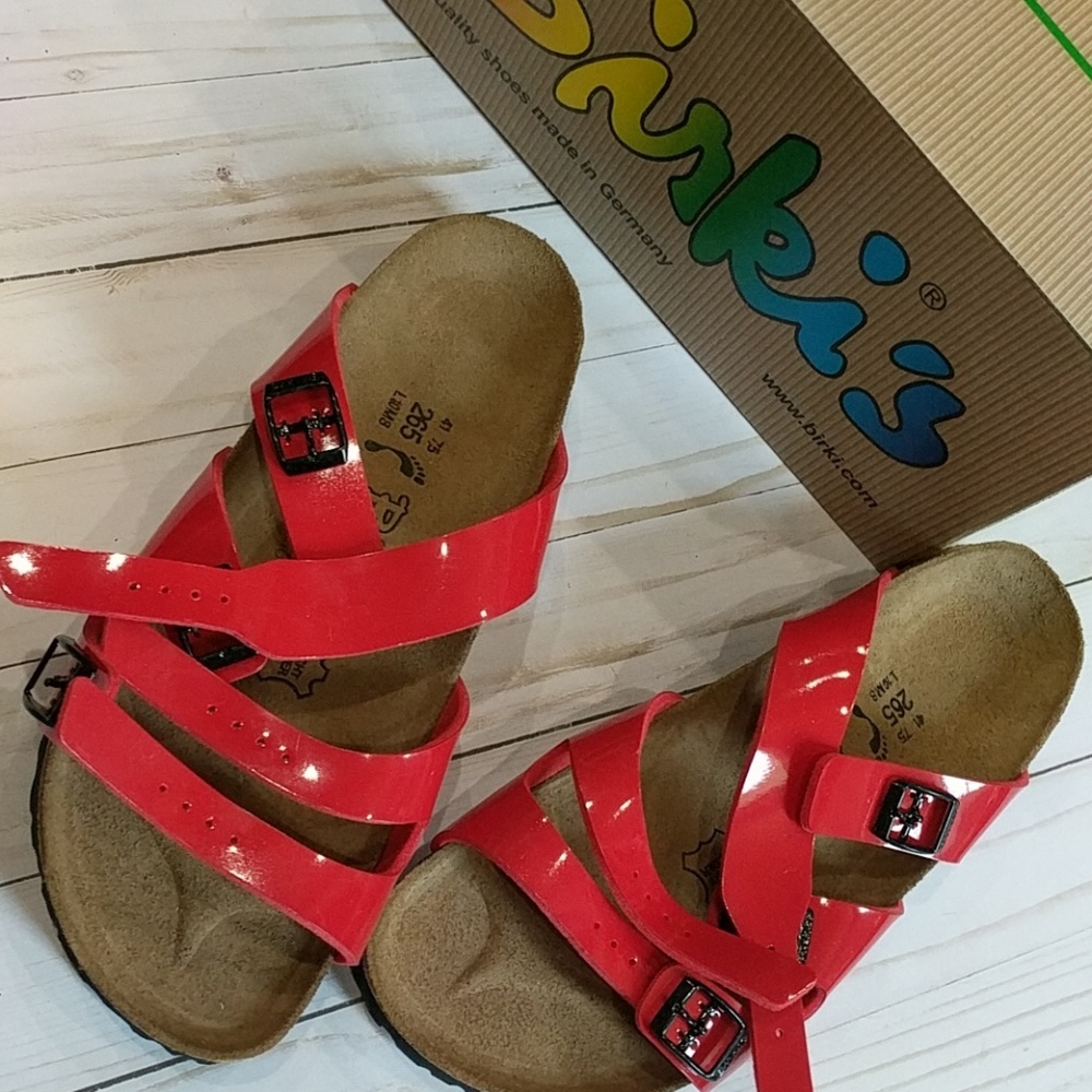Red Havanna Birko-flor Sandals
